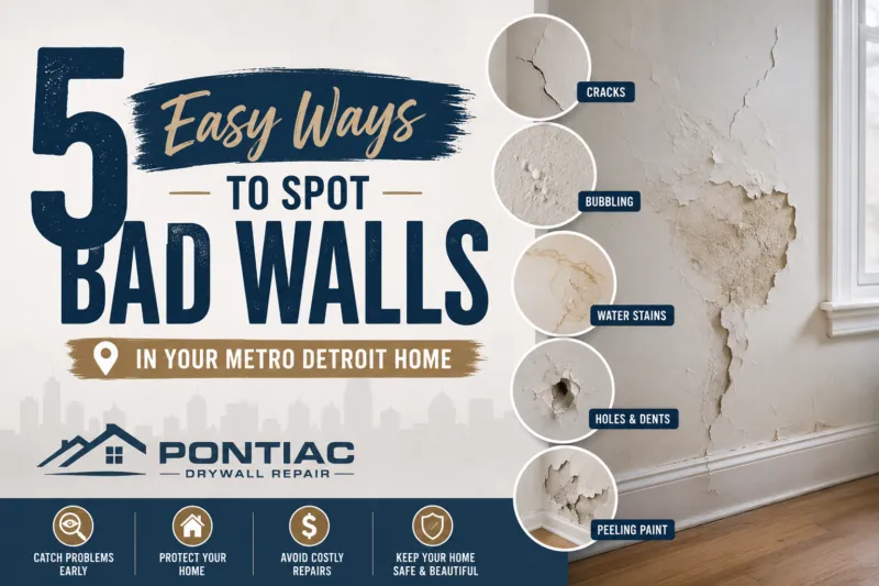 5 Easy Ways to Spot Bad Walls in Your Metro Detroit Home